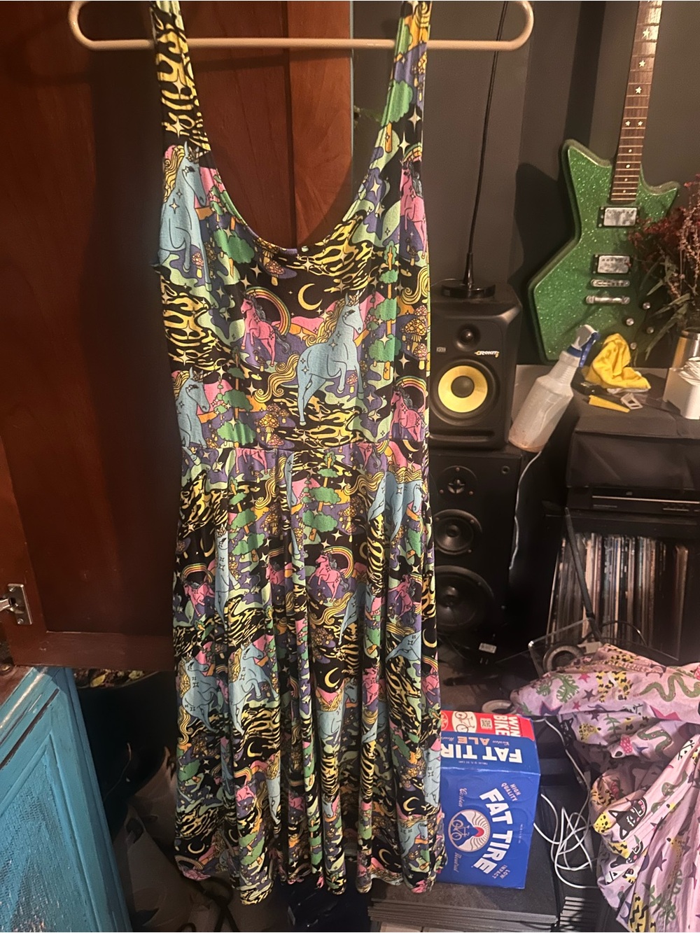 Nooworks Multicolor Unicorn Print Women's vacation Dress